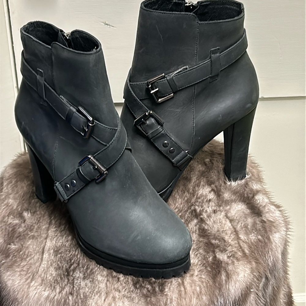 Allsaints Black Ankle Boots sz 40